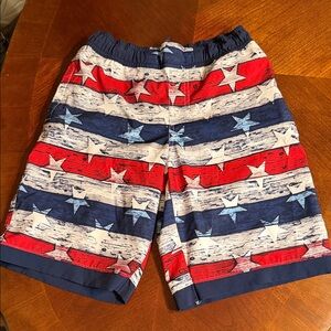 Columbia Kids Swim Trunks - Red, White, and Blue